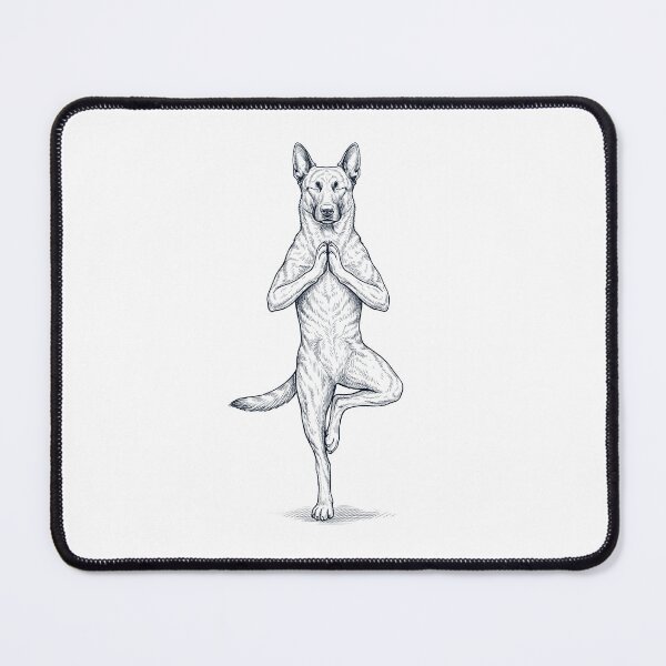 Item preview, Vintage Dutch Shepherd Yoga Tree Pose Dog Mom Lover designed and sold by TerryConnells.