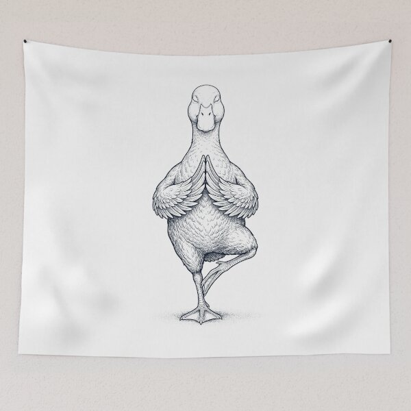 Item preview, Vintage Duck Yoga Tree Pose Animal Lover designed and sold by TerryConnells.