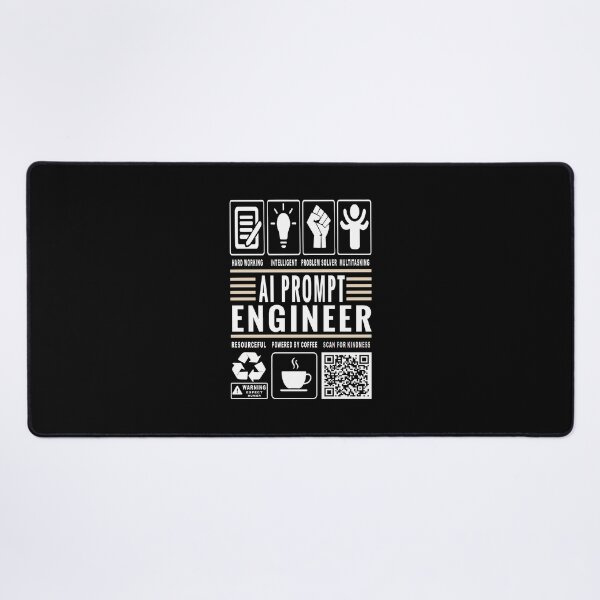 Item preview, Funny AI Prompt Engineer Job Description Icons QR Code designed and sold by MerchMaxxing.