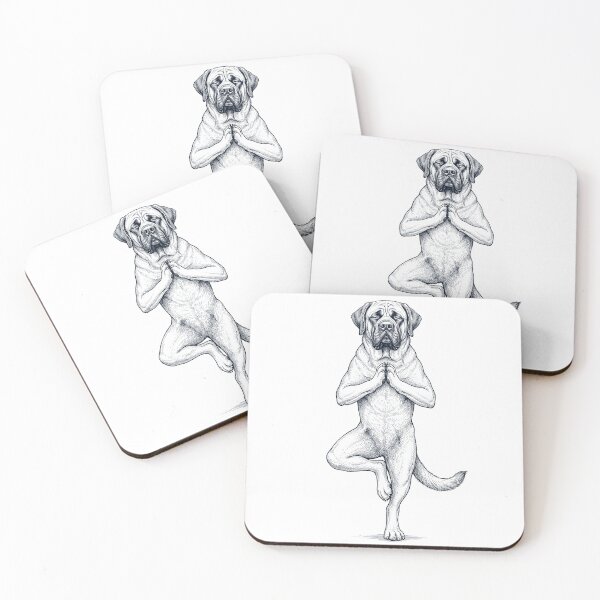 Item preview, Vintage English Mastiff Yoga Tree Pose Dog Mom Lover designed and sold by TerryConnells.