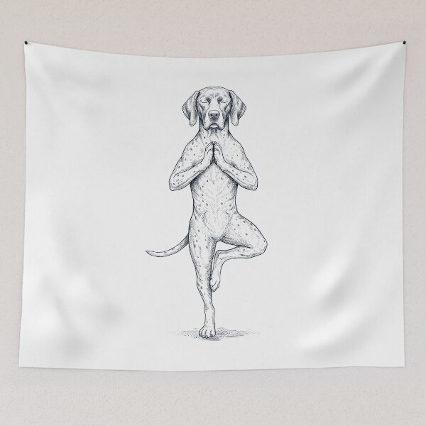 Item preview, Vintage English Pointer Yoga Tree Pose Dog Mom Lover designed and sold by TerryConnells.
