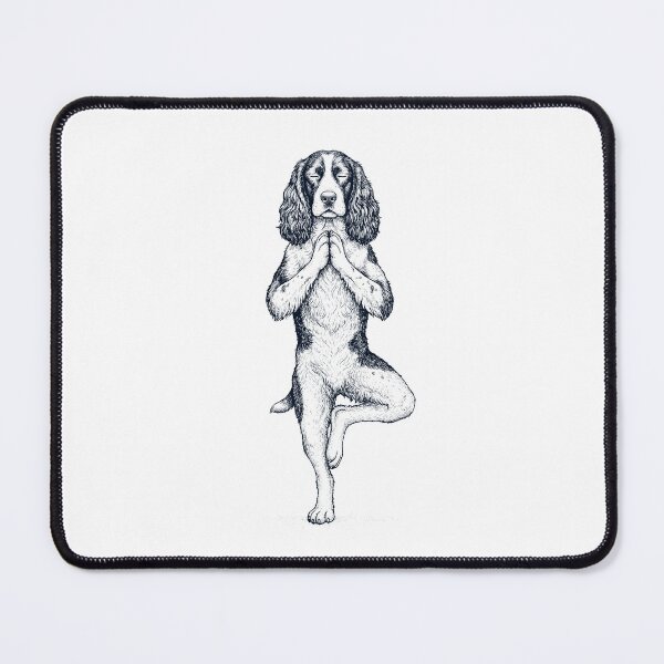 Item preview, Vintage English Springer Spaniel Yoga Tree Pose Dog Mom Lover designed and sold by TerryConnells.