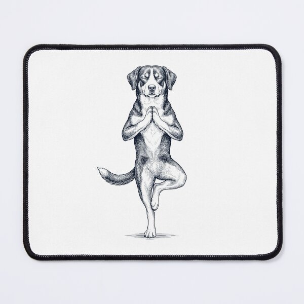 Item preview, Vintage Entlebucher Mountain Dog Yoga Tree Pose Dog Mom Lover designed and sold by TerryConnells.