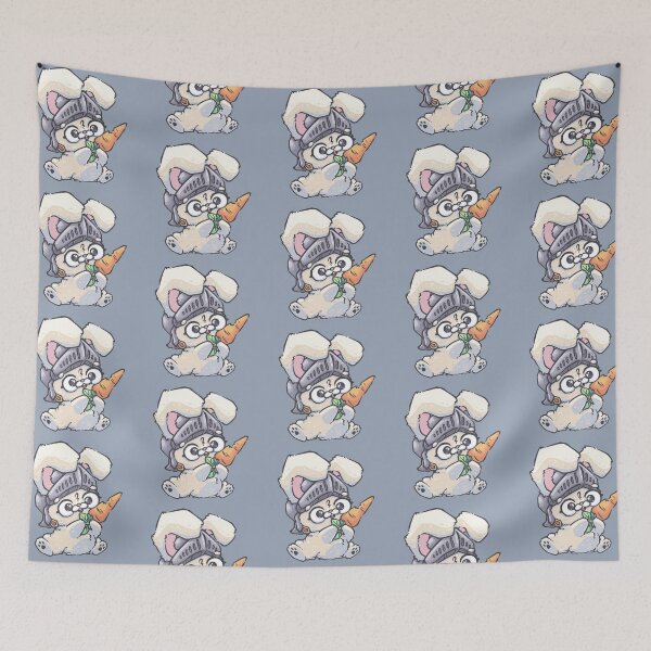 Item preview, White Bunny Knight with Carrot Sword designed and sold by SketchesWSara.