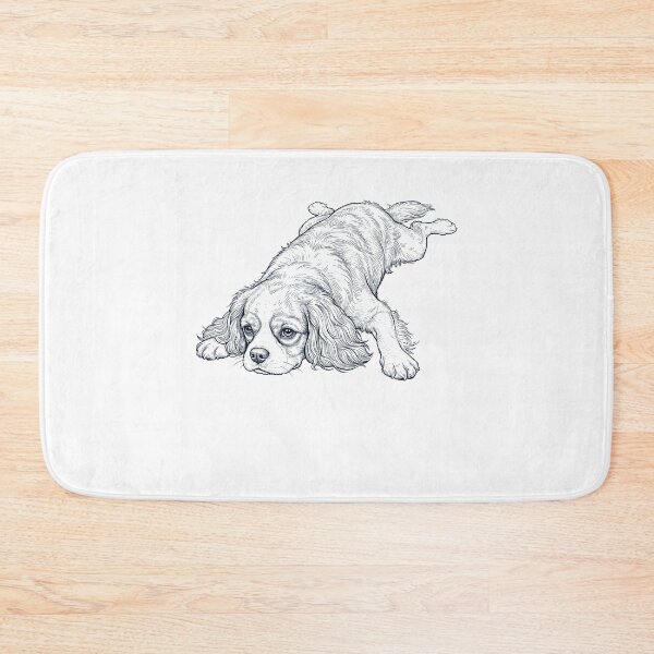 Item preview, Vintage Cavalier King Charles Spaniel Splooting Dog Mom Dad Lover designed and sold by DoodleTortle.