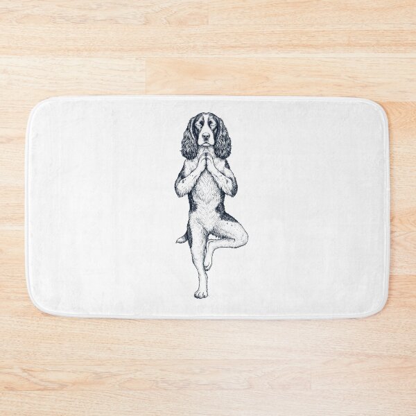 Item preview, Vintage English Springer Spaniel Yoga Tree Pose Dog Mom Lover designed and sold by TerryConnells.