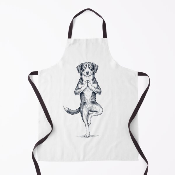 Item preview, Vintage Entlebucher Mountain Dog Yoga Tree Pose Dog Mom Lover designed and sold by TerryConnells.
