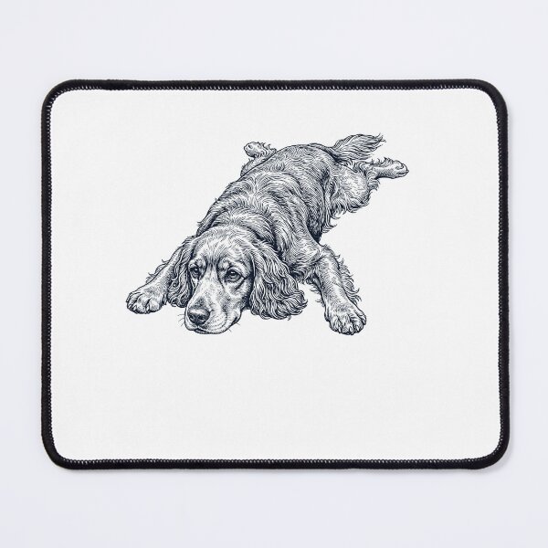 Item preview, Vintage Cocker Spaniel Splooting Dog Mom Dad Lover designed and sold by DoodleTortle.