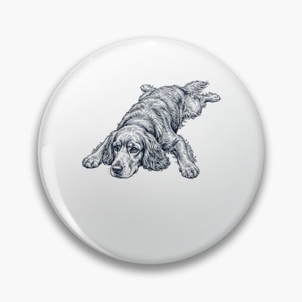 Item preview, Vintage Cocker Spaniel Splooting Dog Mom Dad Lover designed and sold by DoodleTortle.