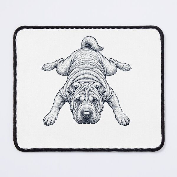 Item preview, Vintage Chinese Shar Pei Splooting Dog Mom Dad Lover designed and sold by DoodleTortle.