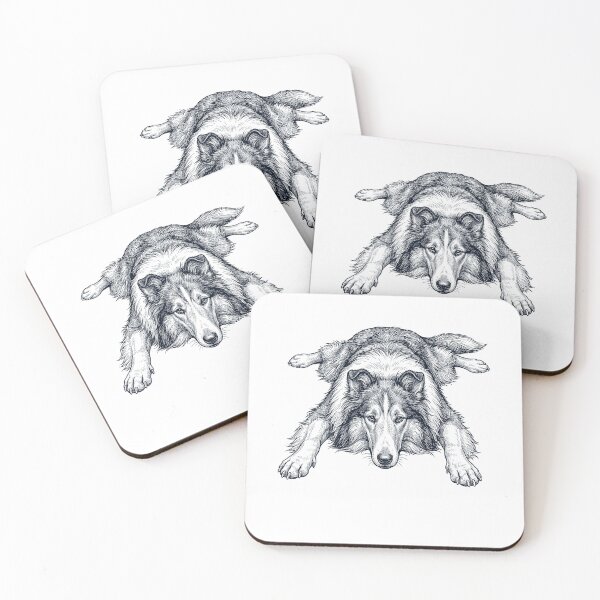 Item preview, Vintage Collie Splooting Dog Mom Dad Lover designed and sold by DoodleTortle.