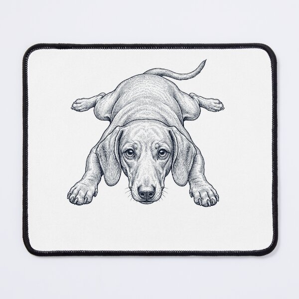 Item preview, Vintage Dachshund Splooting Dog Mom Dad Lover designed and sold by DoodleTortle.