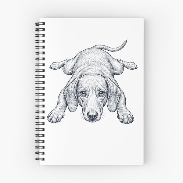 Item preview, Vintage Dachshund Splooting Dog Mom Dad Lover designed and sold by DoodleTortle.