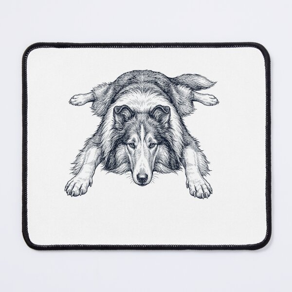 Item preview, Vintage Collie Splooting Dog Mom Dad Lover designed and sold by DoodleTortle.