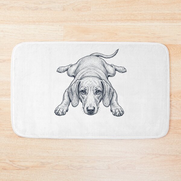 Item preview, Vintage Dachshund Splooting Dog Mom Dad Lover designed and sold by DoodleTortle.