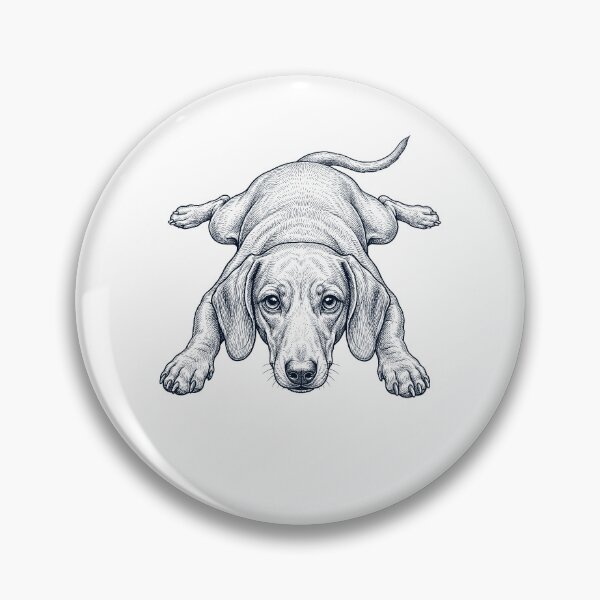Item preview, Vintage Dachshund Splooting Dog Mom Dad Lover designed and sold by DoodleTortle.