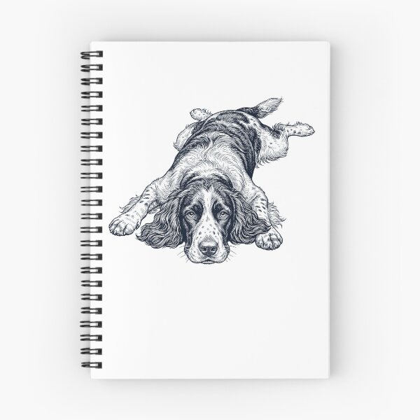 Item preview, Vintage English Springer Spaniel Splooting Dog Mom Dad Lover designed and sold by DoodleTortle.