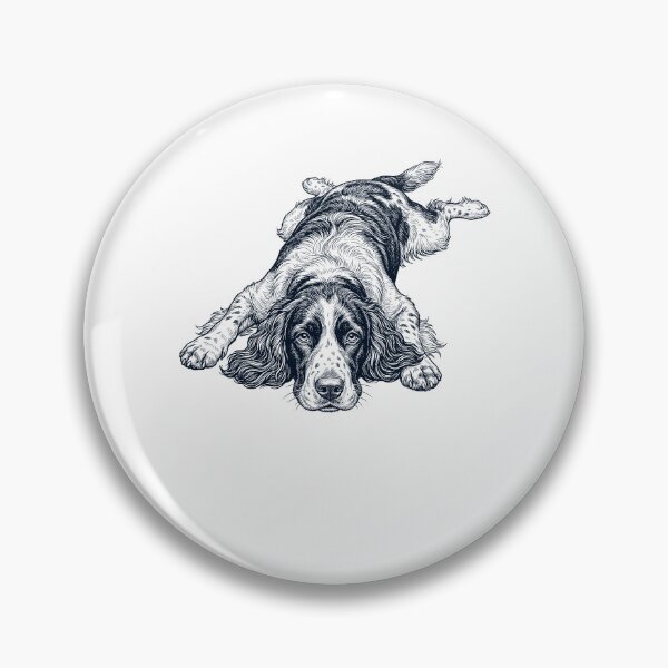 Item preview, Vintage English Springer Spaniel Splooting Dog Mom Dad Lover designed and sold by DoodleTortle.