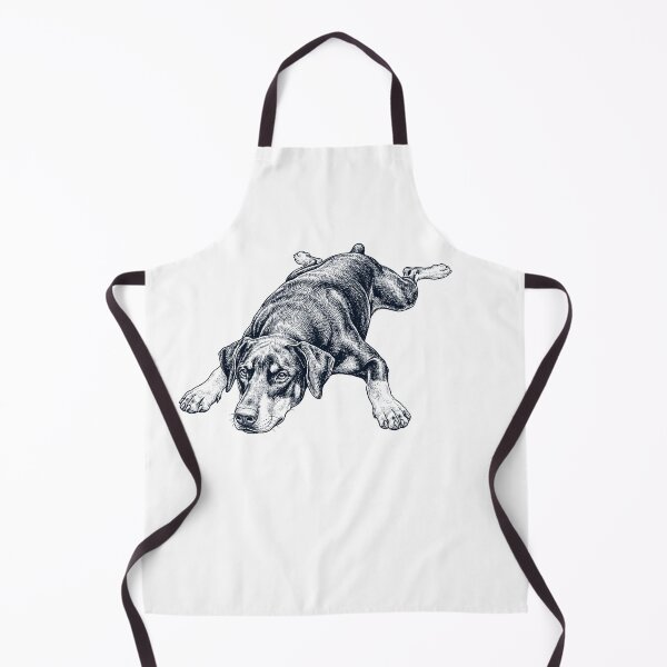 Item preview, Vintage Doberman Pinscher Splooting Dog Mom Dad Lover designed and sold by DoodleTortle.