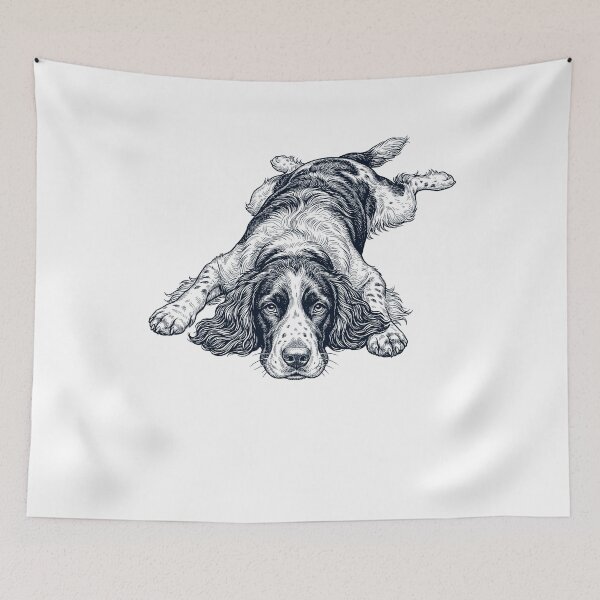 Item preview, Vintage English Springer Spaniel Splooting Dog Mom Dad Lover designed and sold by DoodleTortle.