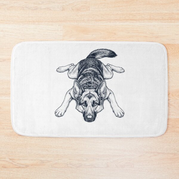 Item preview, Vintage German Shepherd Splooting Dog Mom Dad Lover designed and sold by DoodleTortle.