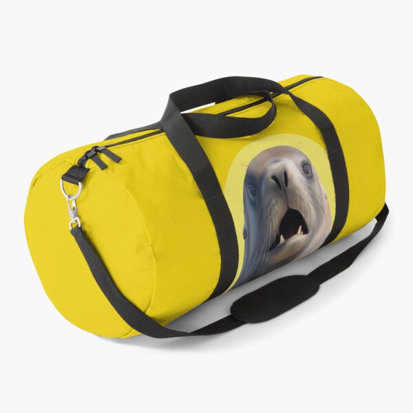 Item preview, Shocked Whakahao (Male New Zealand Sea Lion) on Yellow designed and sold by GivernyKate.
