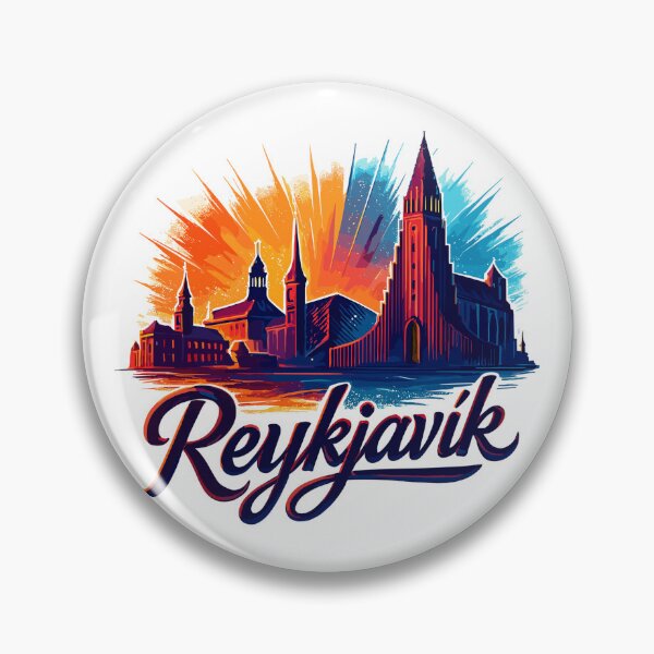 Item preview, Reykjavík Silhouette – Iceland Graphic Design designed and sold by Pineapple-Tree.