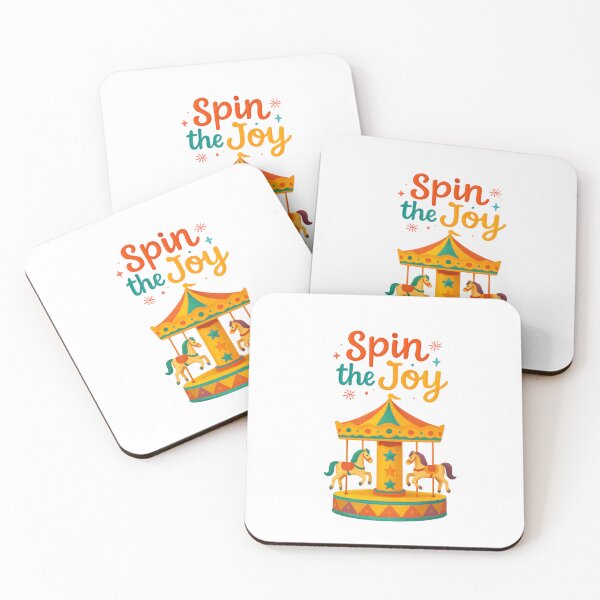 Item preview, Spin the Joy Retro Carousel Illustration designed and sold by Nicha Studio.