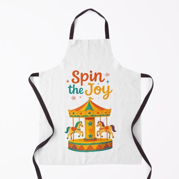 Item preview, Spin the Joy Retro Carousel Illustration designed and sold by Nicha Studio.