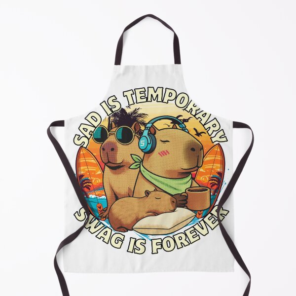 Item preview, Capybara Chill Vibes – Sad is Temporary, Swag is Forever designed and sold by 2msons.