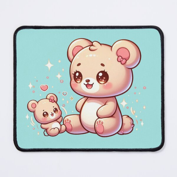 Item preview, Cute Kawaii Teddy Bear Duo Sticker designed and sold by carestazafeli.