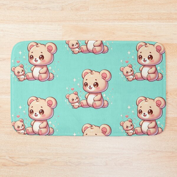 Item preview, Cute Kawaii Teddy Bear Duo Sticker designed and sold by carestazafeli.