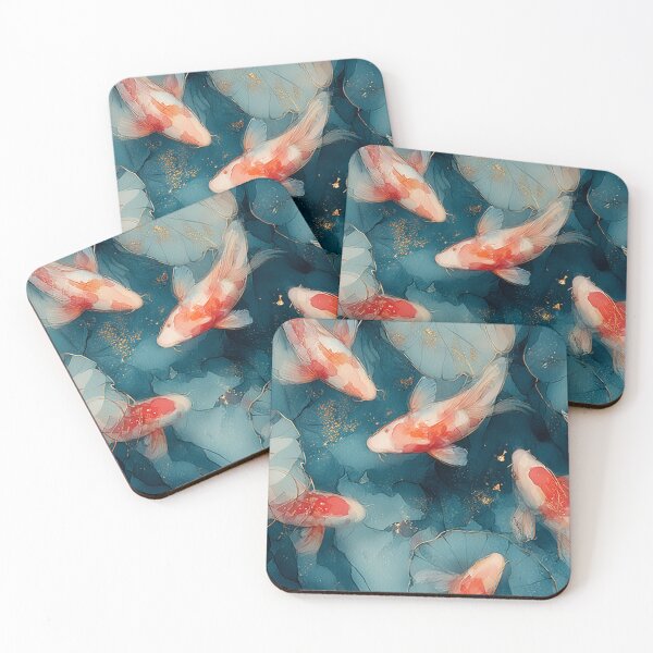 Item preview, Ethereal Koi Fish and Lotus Pond Dreamscape designed and sold by AtlantiqArt.