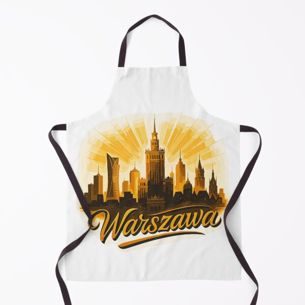 Item preview, Warszawa Skyline Gold – Modern Epic Design designed and sold by Pineapple-Tree.