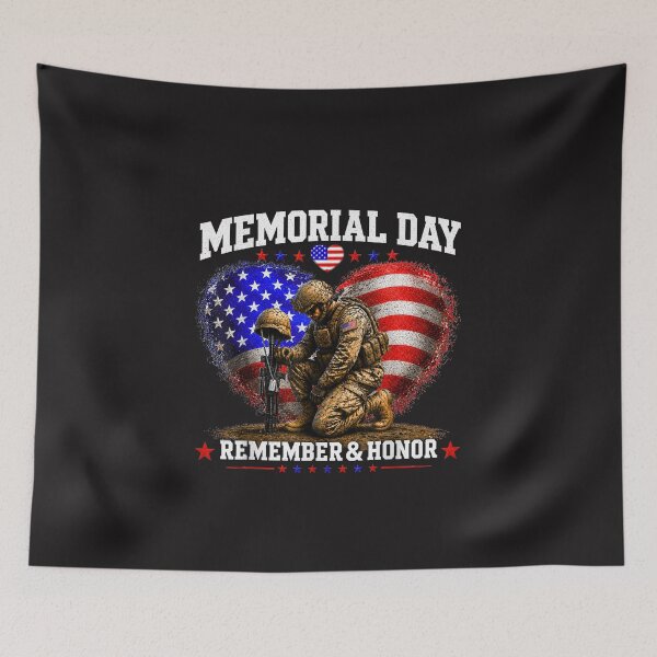 Item preview, Memorial Day Remember Honor Patriotic USA Flag Military Design designed and sold by kiralynstration.
