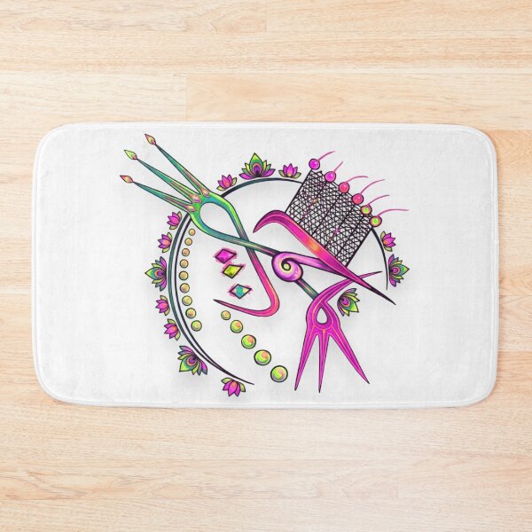 Item preview, Neon Trident and Lotus Crest Illustration designed and sold by blacK1982White.