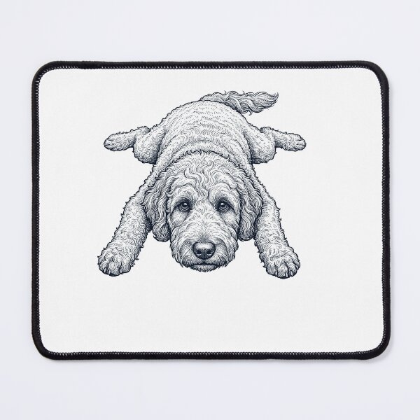 Item preview, Vintage Goldendoodle Splooting Dog Mom Dad Lover designed and sold by DoodleTortle.