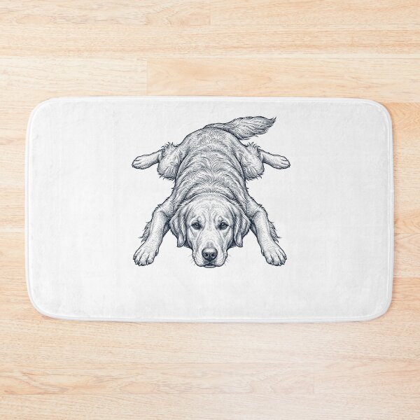 Item preview, Vintage Golden Retriever Splooting Dog Mom Dad Lover designed and sold by DoodleTortle.