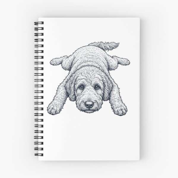 Item preview, Vintage Goldendoodle Splooting Dog Mom Dad Lover designed and sold by DoodleTortle.