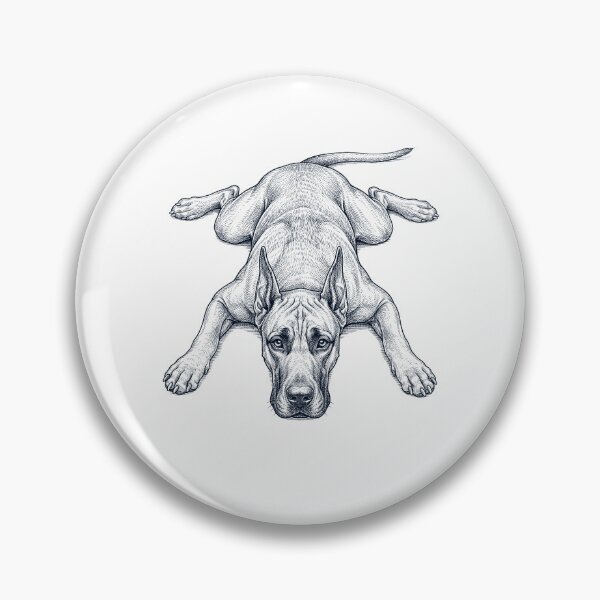 Item preview, Vintage Great Dane Splooting Dog Mom Dad Lover designed and sold by DoodleTortle.