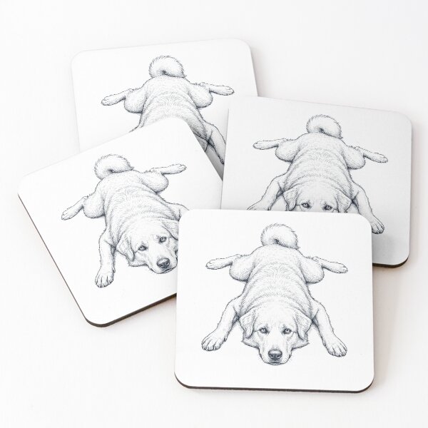 Item preview, Vintage Great Pyrenees Splooting Dog Mom Dad Lover designed and sold by DoodleTortle.