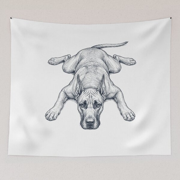 Item preview, Vintage Great Dane Splooting Dog Mom Dad Lover designed and sold by DoodleTortle.