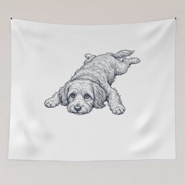 Item preview, Vintage Havanese Splooting Dog Mom Dad Lover designed and sold by DoodleTortle.