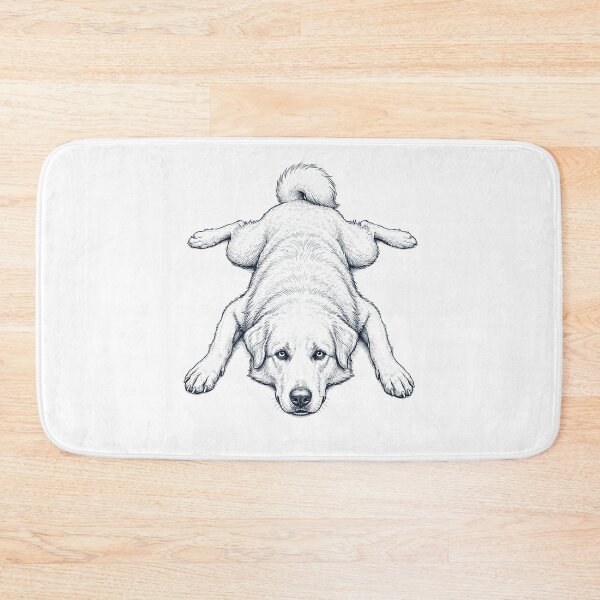 Item preview, Vintage Great Pyrenees Splooting Dog Mom Dad Lover designed and sold by DoodleTortle.