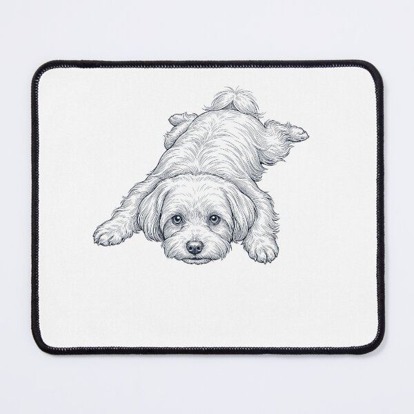 Item preview, Vintage Maltese Splooting Dog Mom Dad Lover designed and sold by DoodleTortle.