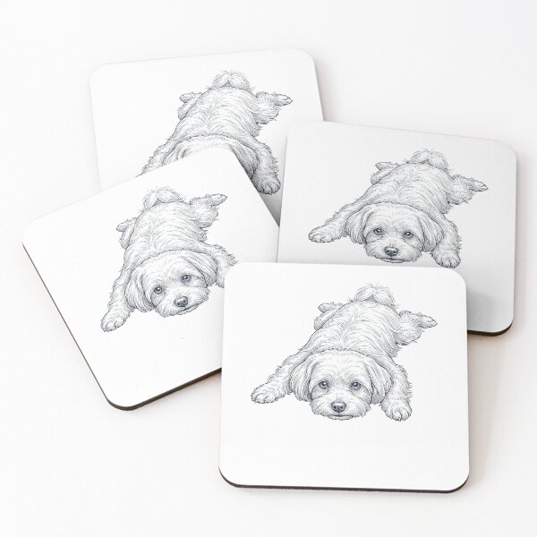 Item preview, Vintage Maltese Splooting Dog Mom Dad Lover designed and sold by DoodleTortle.