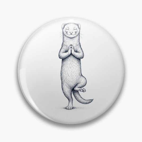 Item preview, Vintage Ferret Yoga Tree Pose Animal Lover designed and sold by TerryConnells.