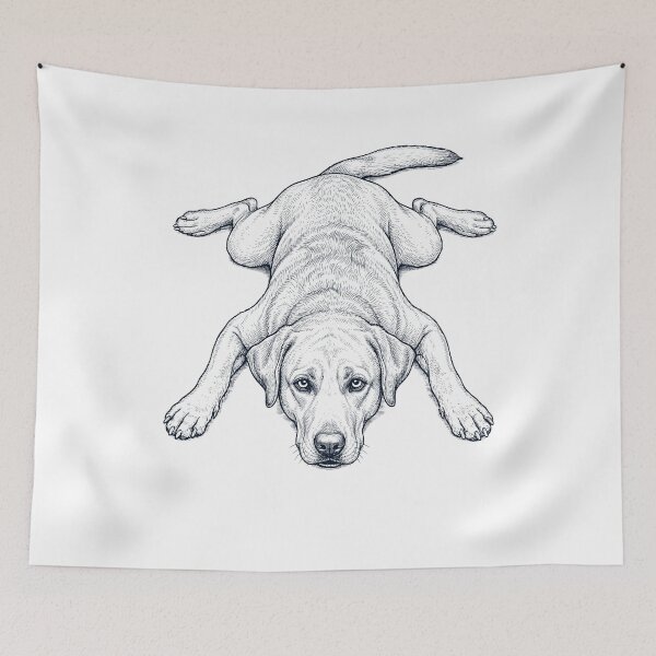 Item preview, Vintage Labrador Retriever Splooting Dog Mom Dad Lover designed and sold by DoodleTortle.
