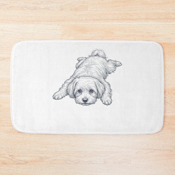 Item preview, Vintage Maltese Splooting Dog Mom Dad Lover designed and sold by DoodleTortle.