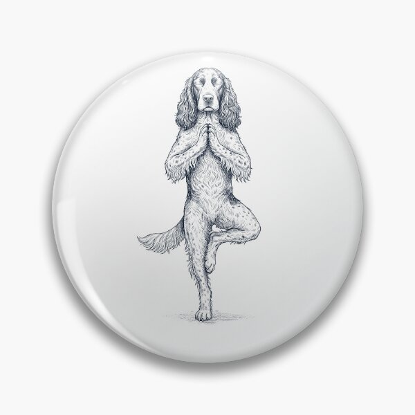 Item preview, Vintage Field Spaniel Yoga Tree Pose Dog Mom Lover designed and sold by TerryConnells.